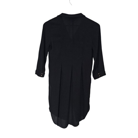 Women's - Maeve Ceycen Black Button Down Tunic, Size Small - Picture 8 of 10